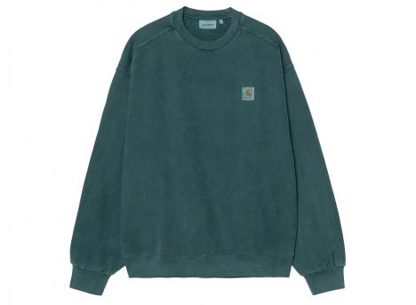 Carhartt WIP Vista Sweat Deep Lagoon Garment Dyed I029522_0AU_GD_03