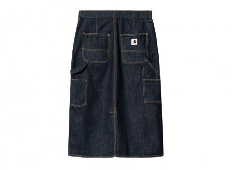 Carhartt WIP Women Single Knee Skirt Blue Rinsed I034224.01.02.03