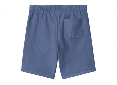 Carhartt American Script Sweat Short Blue Iris I031685