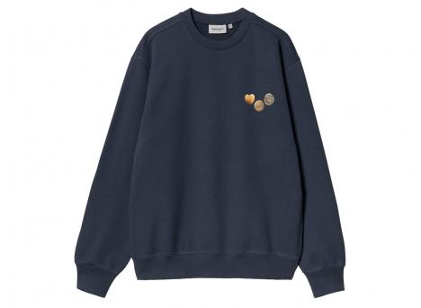 Carhartt Button Sweat Blue I034730