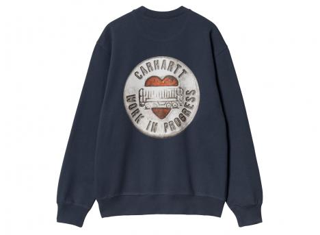 Carhartt Button Sweat Blue I034730