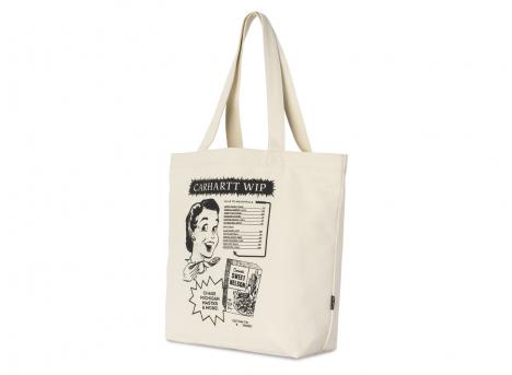 Carhartt Canvas Graphic Tote Catalogue Print Natural I033975