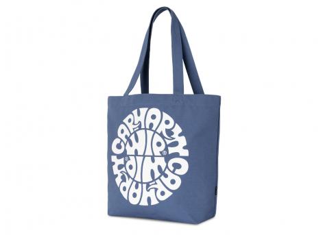 Carhartt Canvas Graphic Tote Jazzy Print Blue Iris I033975