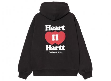 Carhartt Hooded Heart II Sweat Jacket Black I035176