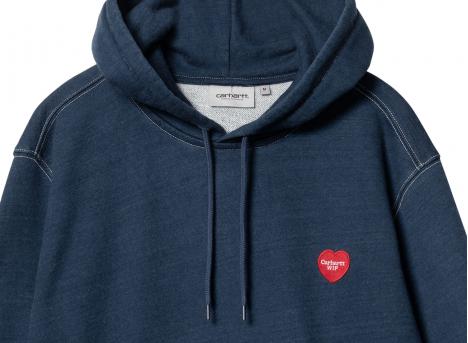Carhartt Hooded Ingo Sweat Dark Blue Garment Dyed I034498