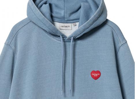 Carhartt Hooded Ingo Sweat Light Blue Garment Dyed I034498