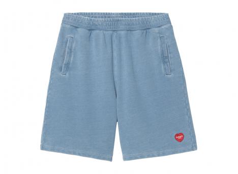 Carhartt Ingo Sweat Short Light Blue Garment Dyed I034499