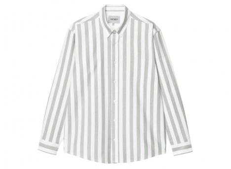 Carhartt Dillion Shirt Stripe Park / White I033027