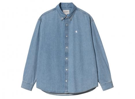 Carhartt Lucas Shirt Blue Bleached I034525