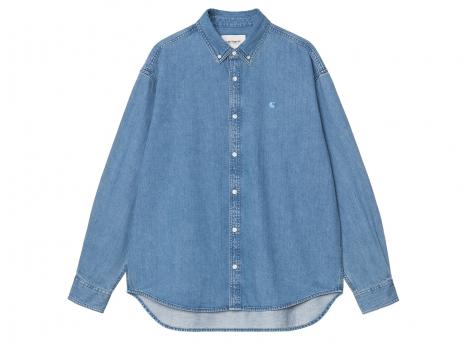 Carhartt Lucas Shirt Blue Stone Washed I034525