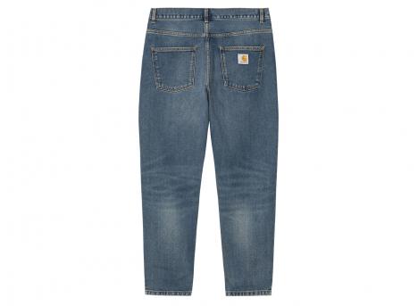 Carhartt Newel Pant Blue Dark Used Wash I029208