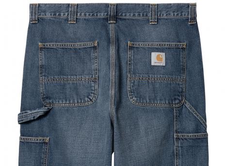 Carhartt OG Single Knee Pant Blue Dark Used Wash I034871