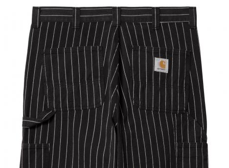 Carhartt OG Single Knee Pant Seaton Stripe Black I034800