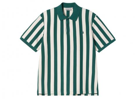 Carhartt Boynton Polo Stripe Jacquard Rainforest I034567