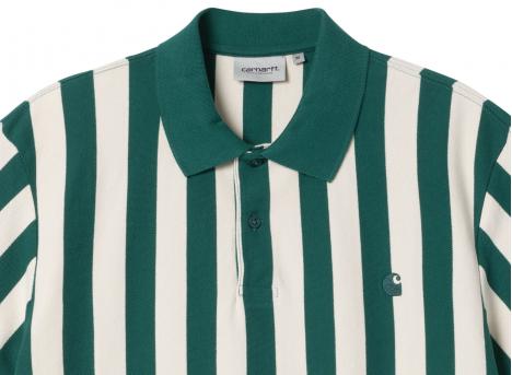 Carhartt Boynton Polo Stripe Jacquard Rainforest I034567
