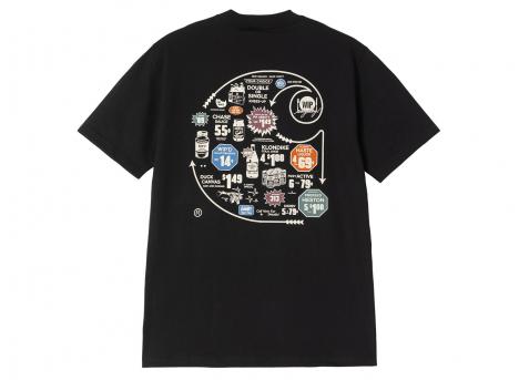 Carhartt Catalogue C Logo Tshirt Black I034761