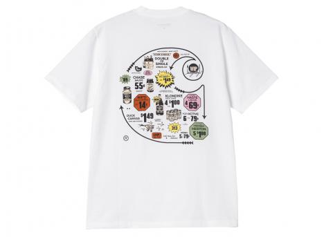 Carhartt Catalogue C Logo Tshirt White I034761