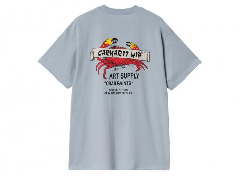 Carhartt Crab Paint Tshirt Frosted Blue I034778