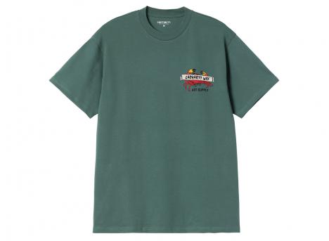 Carhartt Crab Paint Tshirt Silver Pine I034778