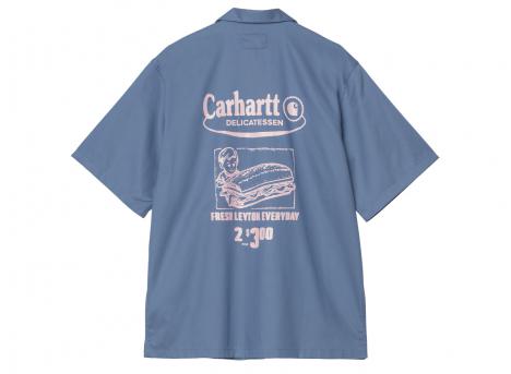 Carhartt Deli Shirt Blue Iris / Air Pink I034738