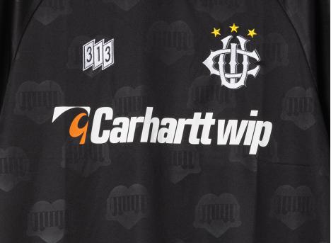 Carhartt Hartt Football Tshirt Heart Train Jacquard Black I034625