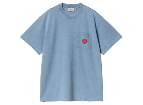 Carhartt Ingo Pocket Tshirt Light Blue Garment Dyed I034486