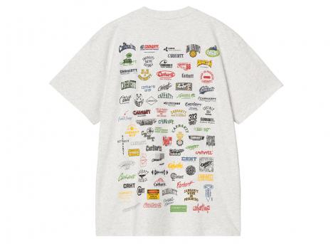 Carhartt Logo Tshirt Ash Heather I034643