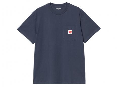Carhartt Pocket Heart Tshirt Blue I032128
