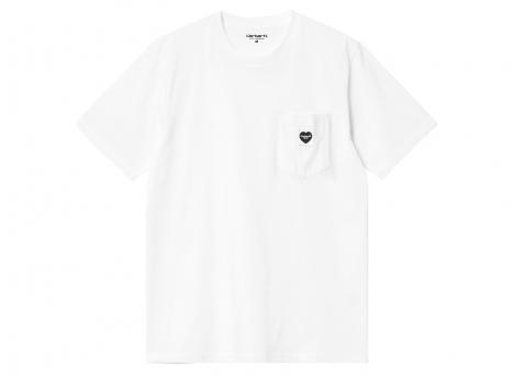 Carhartt Pocket Heart Tshirt White / Black I032128
