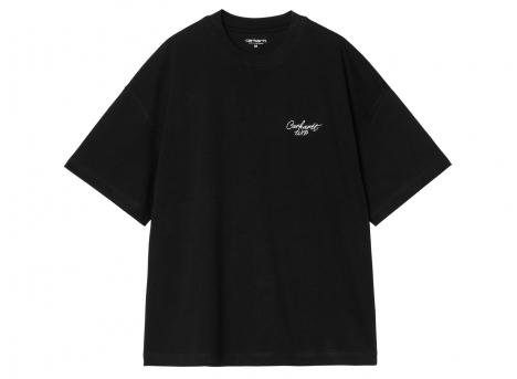 Carhartt Signature Script Tshirt Black / White I033828