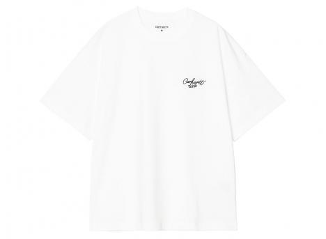 Carhartt Signature Script Tshirt White / Black I033828