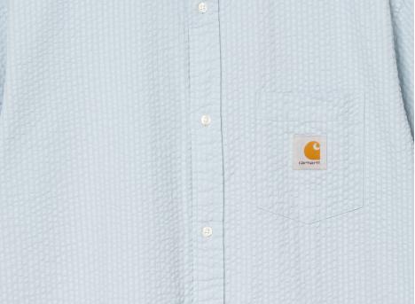 Carhartt Toland Shirt Stripe Blue Fog I035151