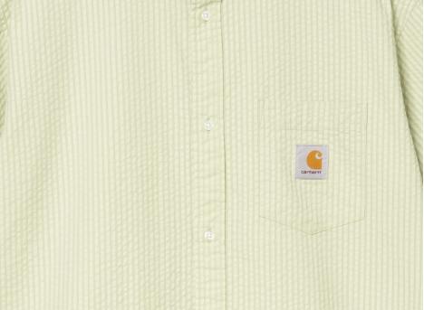 Carhartt Toland Shirt Stripe Pale Olive I035151