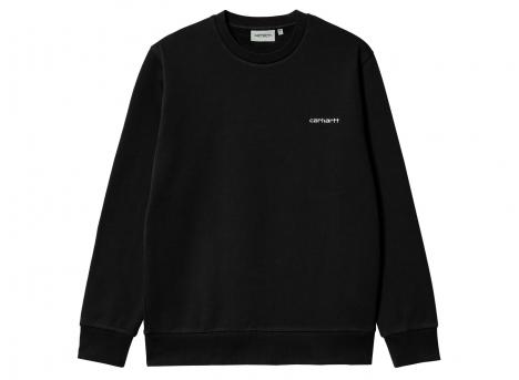 Carhartt Script Embroidery Sweat Black / White I034496
