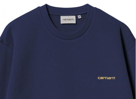 Carhartt Script Embroidery Sweat Ink / Air Yellow I034496