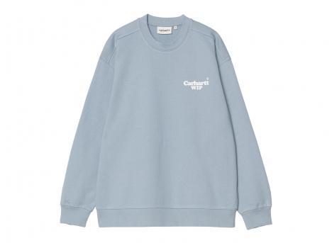 Carhartt Women Button Sweat Frosted Blue I034721