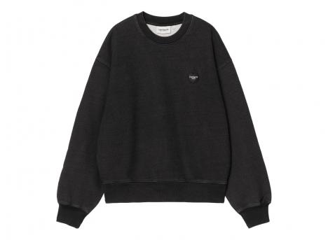 Carhartt Women Ingo Sweat Black Garment Dyed I034677