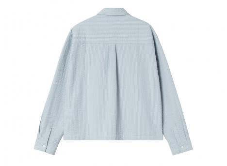 Carhartt Women Toland Shirt Stripe Blue Fog I035132