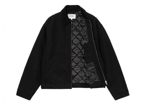 Carhartt Femme OG Detroit Jacket Black / Black Rinsed I032236
