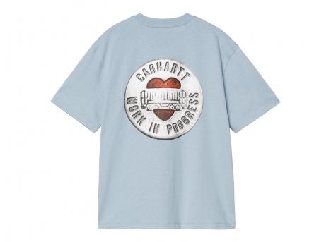 Carhartt Women Button Tshirt Frosted Blue I034702