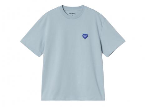 Carhartt Women Heart II Hartt Tshirt Blue Fog I035259