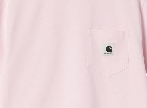 Carhartt Women Pocket Tshirt Air Pink I032215