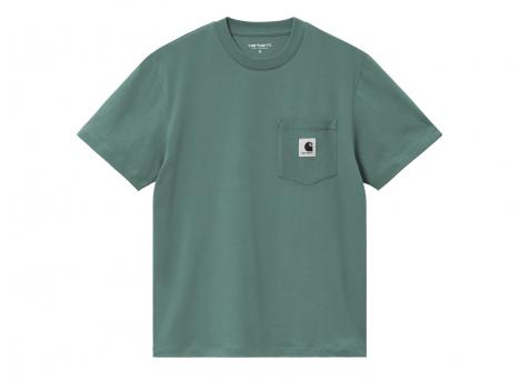Carhartt Women Pocket Tshirt Silver Pine I032215