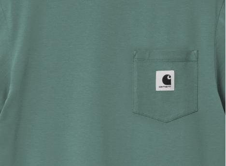 Carhartt Femme Pocket Tshirt Silver Pine I032215