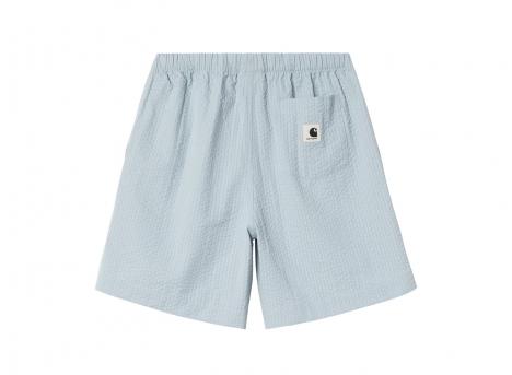 Carhartt Women Toland Short Stripe Blue Fog I035133