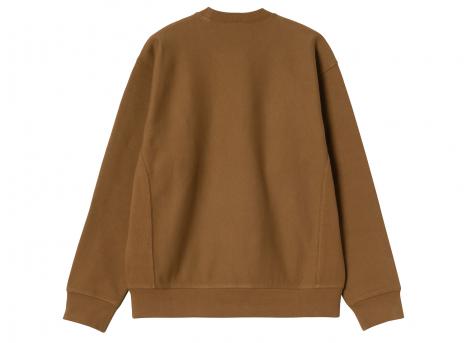 Carhartt WIP American Script Sweat Hamilton Brown I025475_HZ_XX