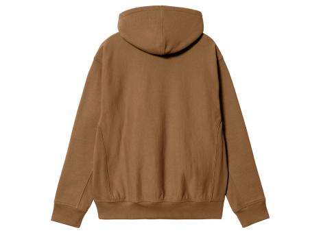 Carhartt WIP Hooded American Script Sweat Hamilton Brown I028279_HZ_XX