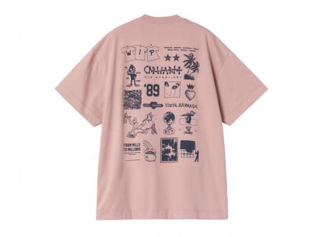 Carhartt WIP Femme Modal Tshirt Glassy Pink I035505_1NJ_XX_03