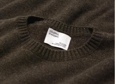 Colorful Standard Merino Wool Crew Coffee Brown