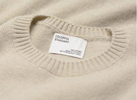 Colorful Standard Merino Wool Crew Ivory White
